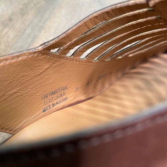 Paul Green Brown Suede Sandals‎ Heels Size US 6.5 Open Toe Neutral Versatile EUC - Picture 8 of 9